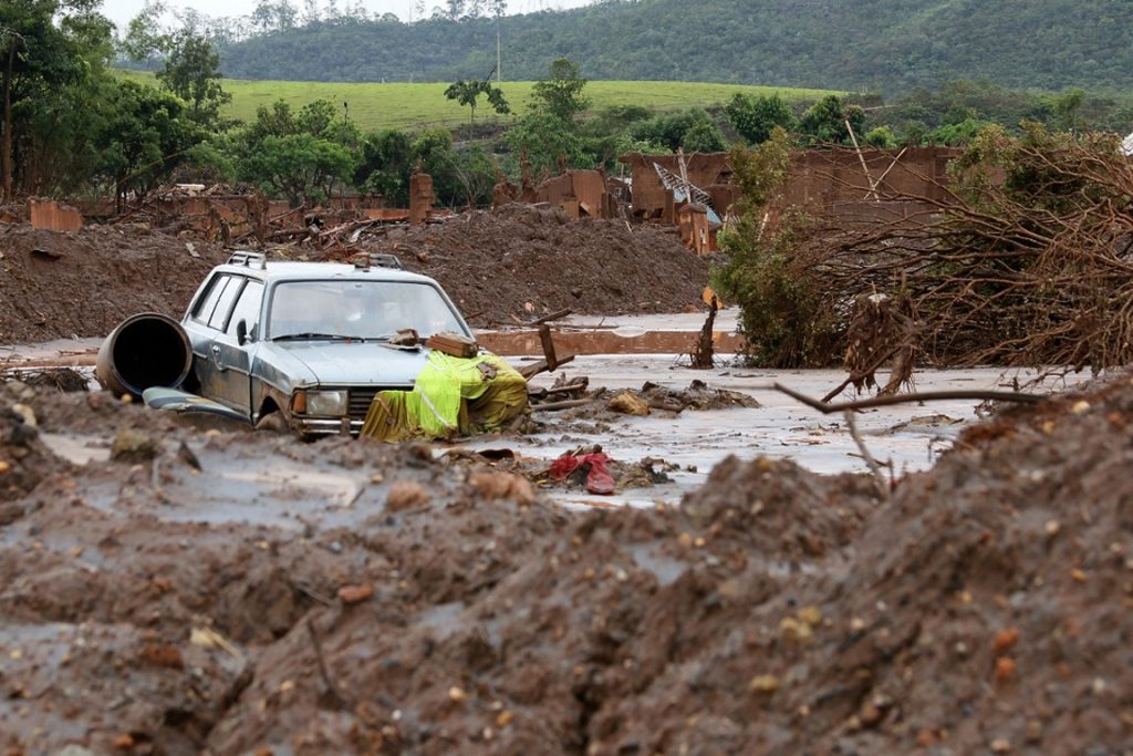 Como ficou o distrito de Bento Rodrigues, em Mariana, após o rompimento da barragem, no dia 05 de novembro. Foto: Foto: Rogério Alves/TV Senado.