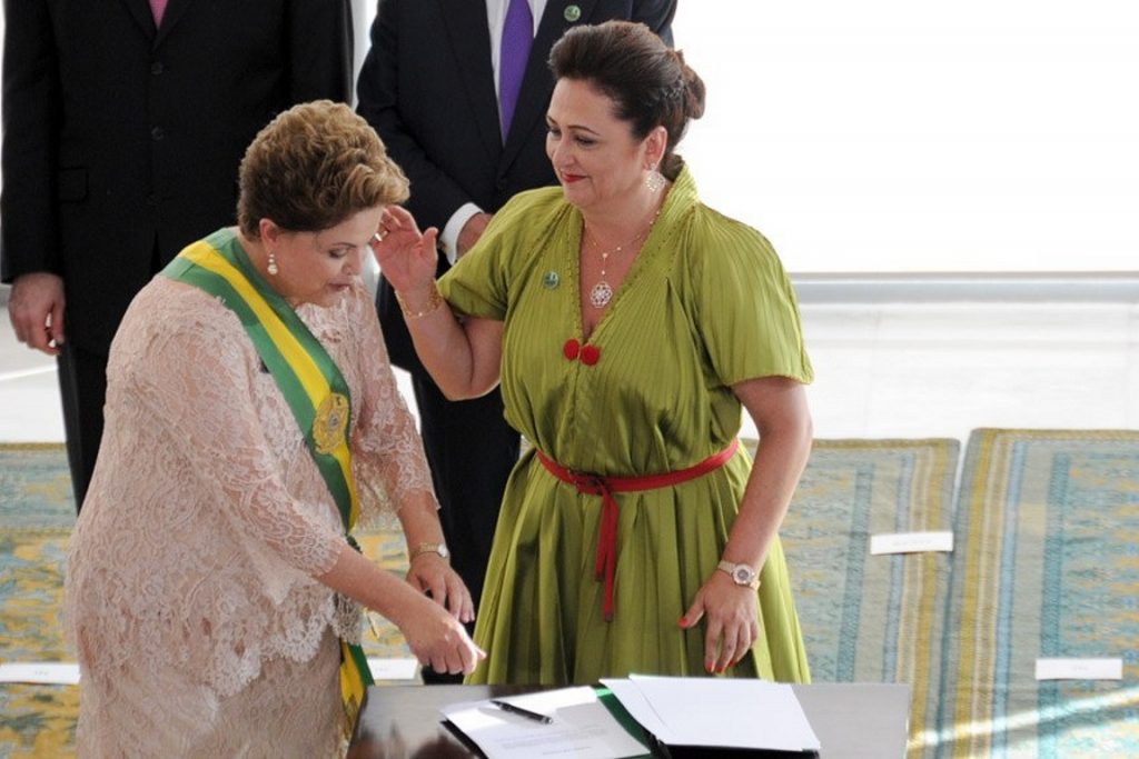Kátia Abreu é empossada ministra da Agricultura. Foto: Geraldo Magela/Agência Senado.