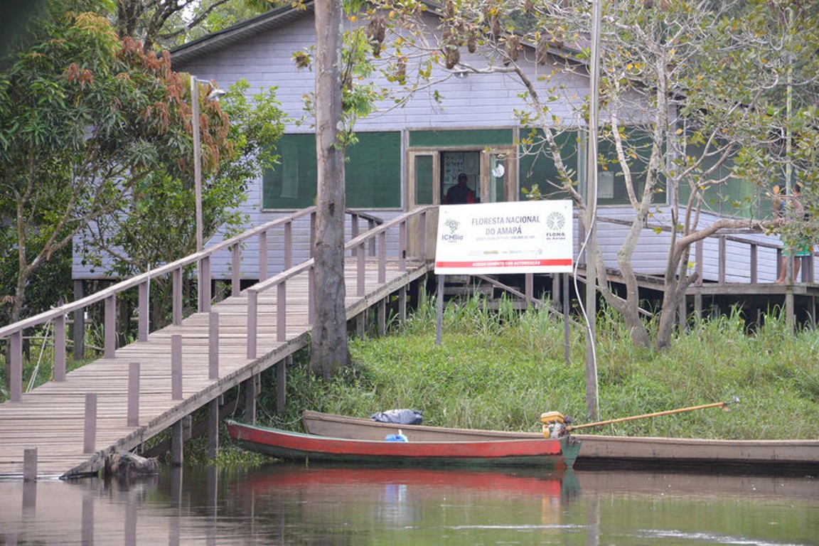 Base operacional da Floresta Nacional do Amapá. Foto: Rayssa Barros/Wikiparques. 