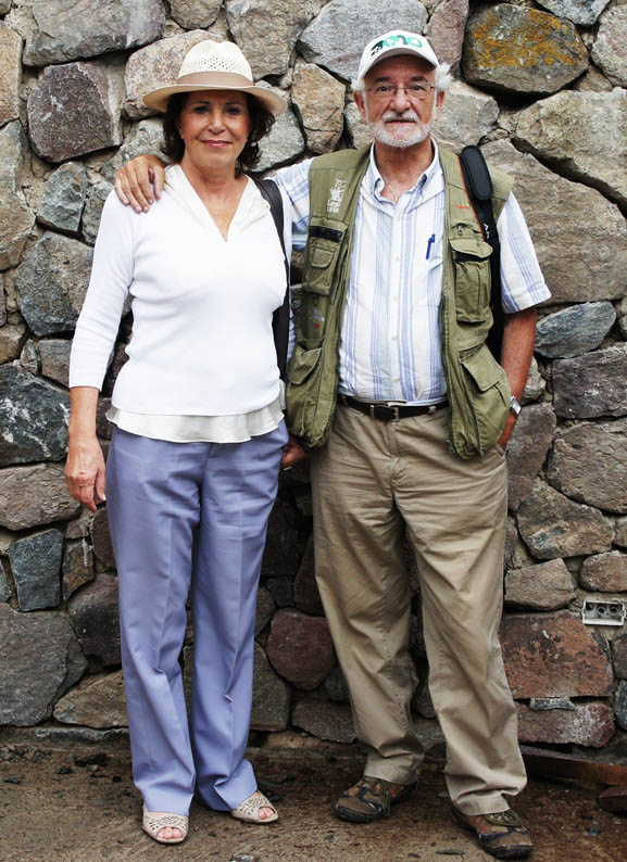 Maria Tereza e Antônio Brack, cientista e ex-ministro de meio ambiente do país