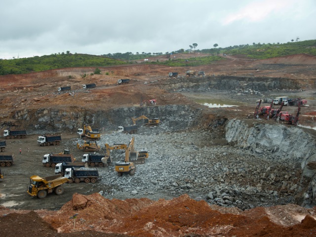 Obras da hidrelétrica Belo Monte. Imagem tirada em dezembro de 2011. Foto: Divulgação.