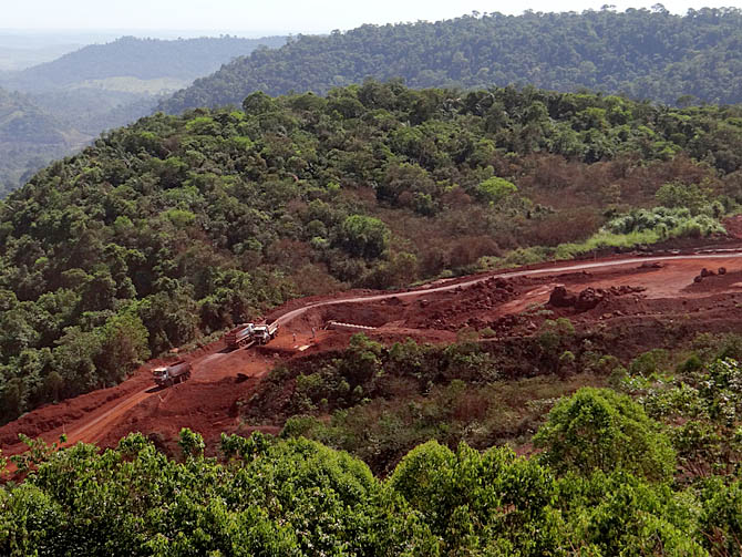 Um quarto da Flona é zona de mineração.