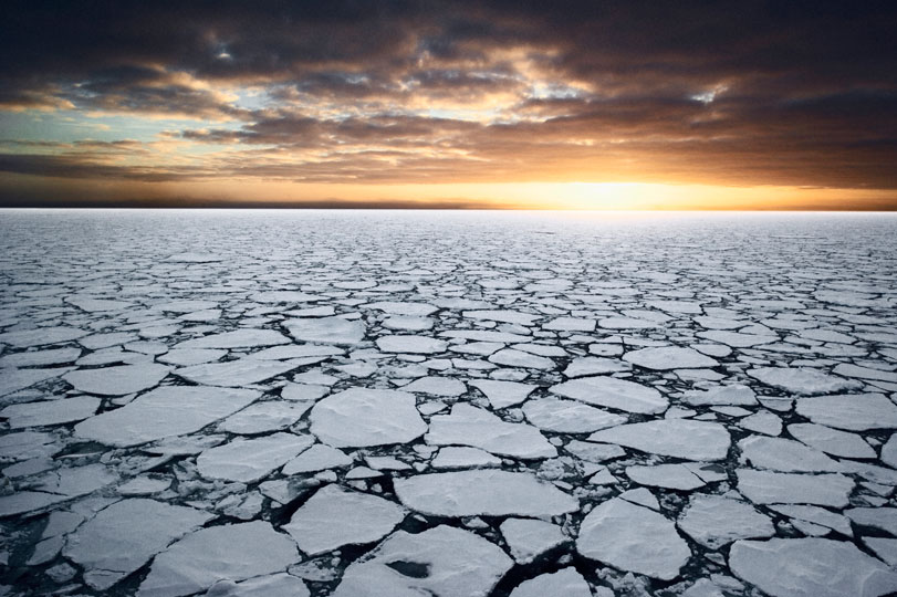 Mar de Ross, um dos lugares mais árido e também intocados do mundo e onde foi proposta uma reserva de 1,3 milhão de quilómetros quadrados. Foto: John B. Weller, cortesia The Pew Charitable Trusts