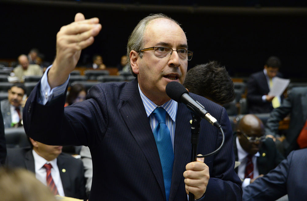 O deputado Eduardo Cunha (RJ), líder do PMDB na Câmara, é o recordista em emendas ao Código de Mineração. Foto: Luis Macedo / Câmara dos Deputados