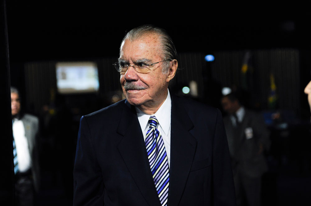 O senador José Sarney (PMDB/AP) é um dos políticos mais influentes da bancada da mineração no Congresso. Foto: Jane de Araújo / Agência Senado