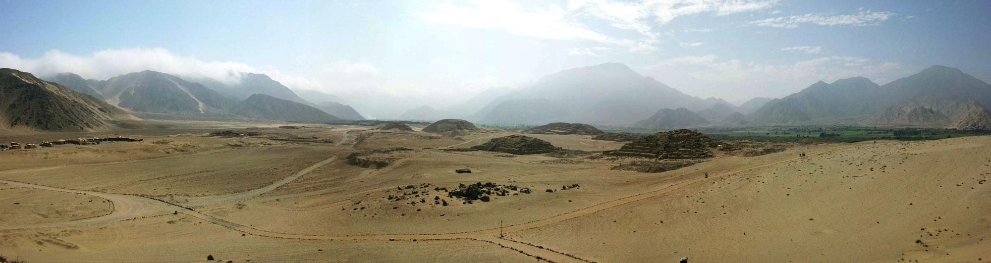 Panorâmica das ruínas de Caral, Peru. Foto: Edgar Marca / Flickr | Clique para ampliar.