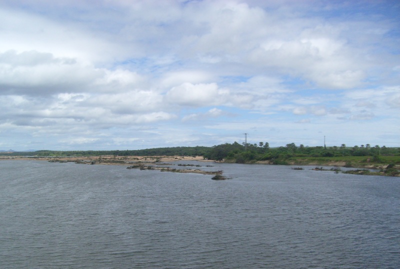Rio Paraíba na altura de Santa Rita, município que faz parte da região metropolitana de João Pessoa. Foto: Ronilson José da Paz.