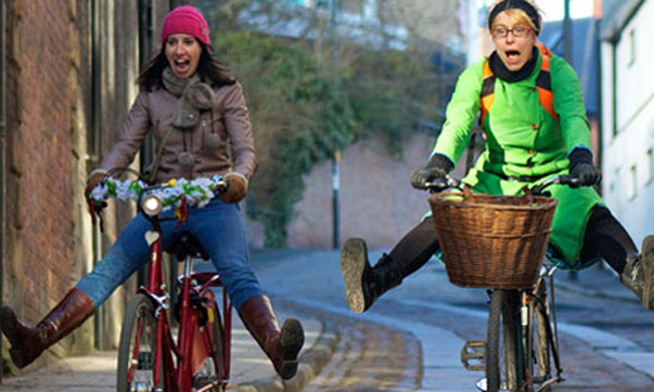 Rua Hanover, em Newcastle-upon-Tyne, originalmente construída para cavalos e carroças. Foto: Carlton Reid