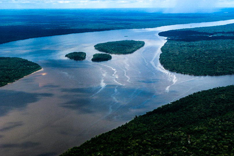 Ilhas e rios ao sul de Belém, PA. Foto: