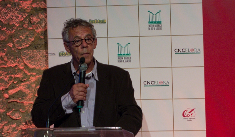 Gustavo Martinelli apresenta os resultados do Livro Vermelho da Flona Brasileira. Foto: Eduardo Pegurier