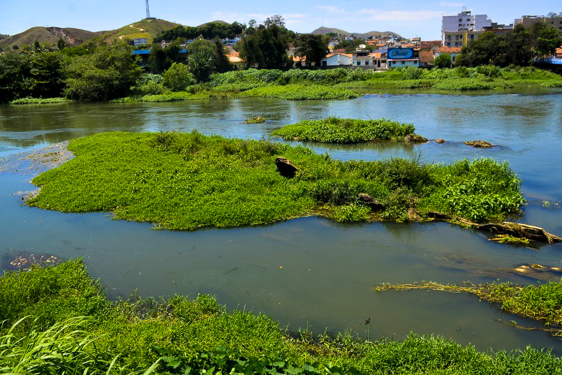 Estiagem afeta o Rio Paraíba do Sul em Barra do Piraí. Foto: Tomaz Silva/Agência Brasil