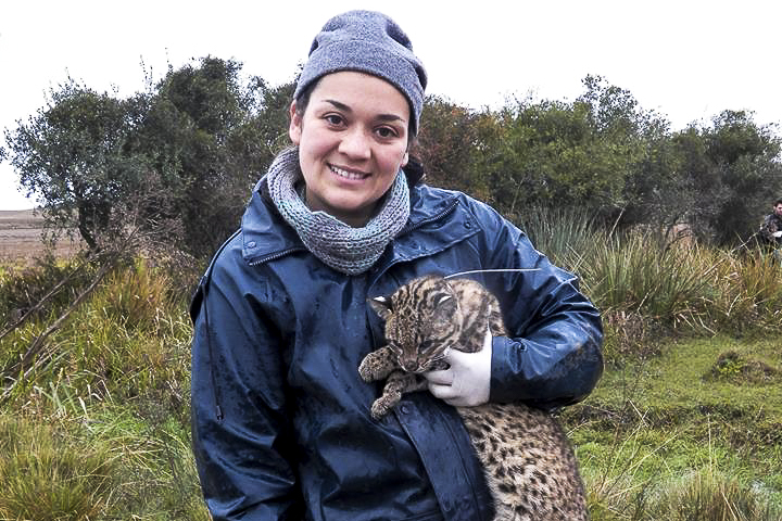 Parrilla e eu, no momento de sua captura. Uma luz no fim do túnel. Foto: Flávia Tirelli