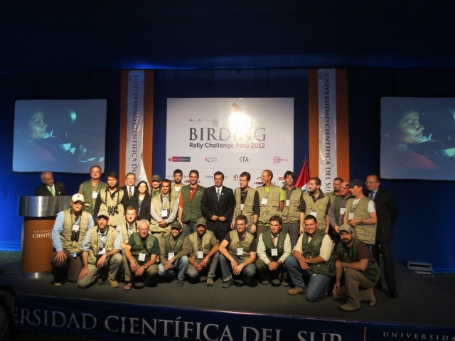 Cerimônia oficial de abertura do Birding Rally Challenge-Peru. Foto: Fernando Ângulo.