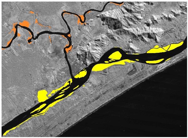 Mapeamento da região de Iguape em 1997 e 2010