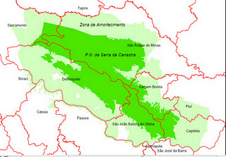 Mapa da Serra da Canastra de acordo com seu desenho original | Clique para ampliar